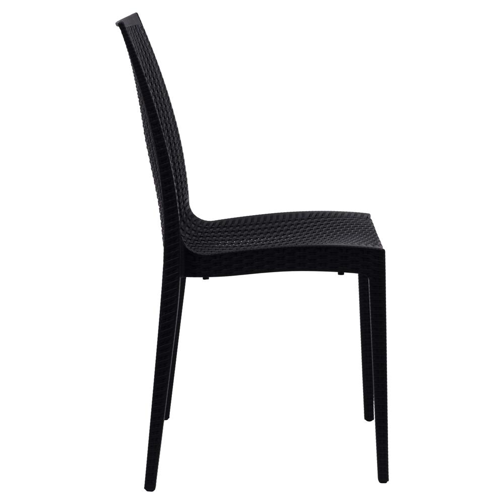 Weave Mace Indoor/Outdoor Dining Chair (Armless), Set of 2. Picture 4