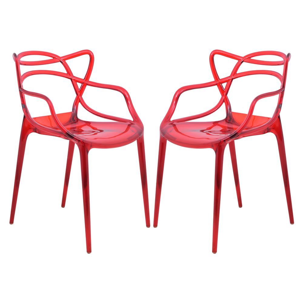 Milan Modern Wire Design Chair, Set of 2. Picture 1