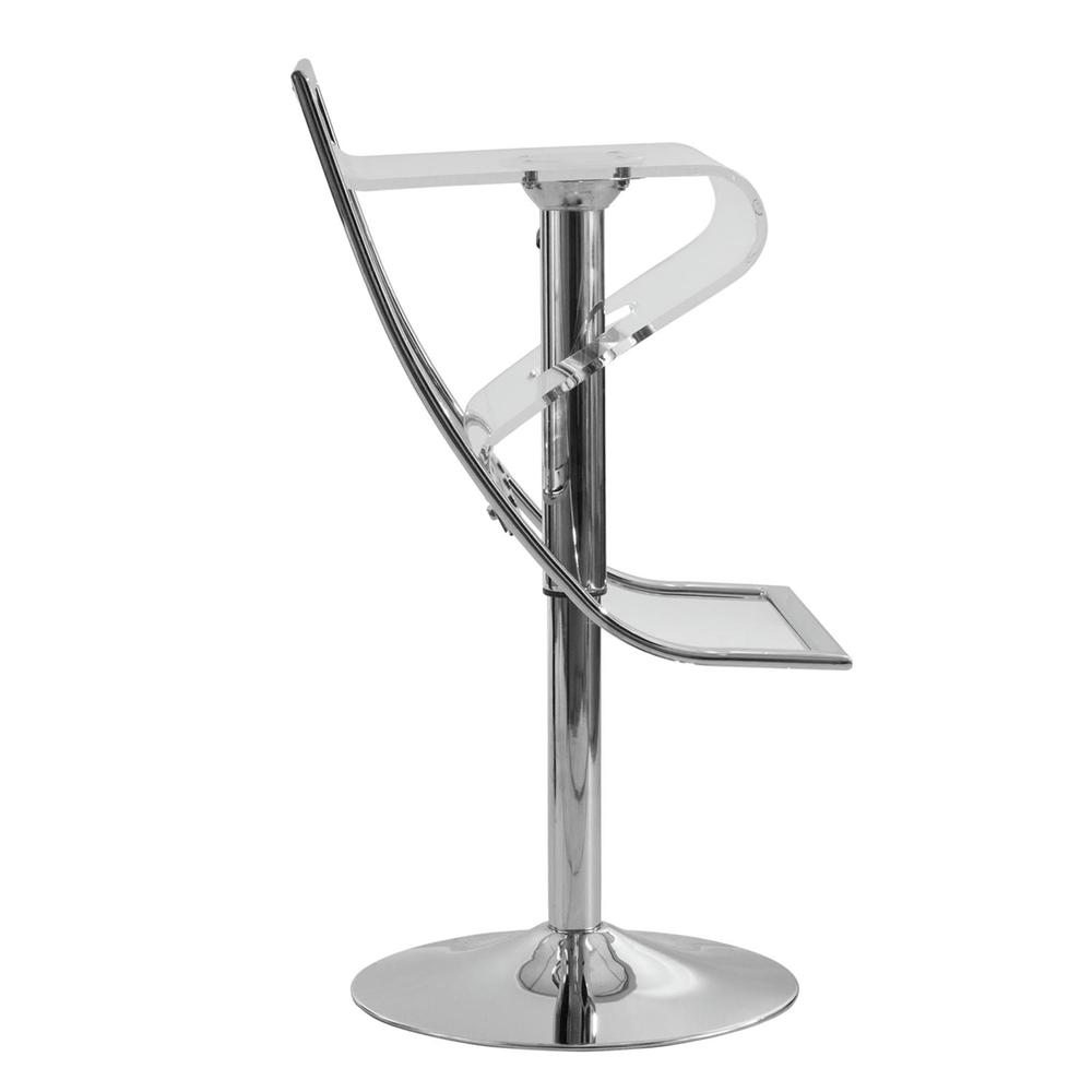Napoli Transparent Acrylic Bar/Counter Stool, Set of 2. Picture 3