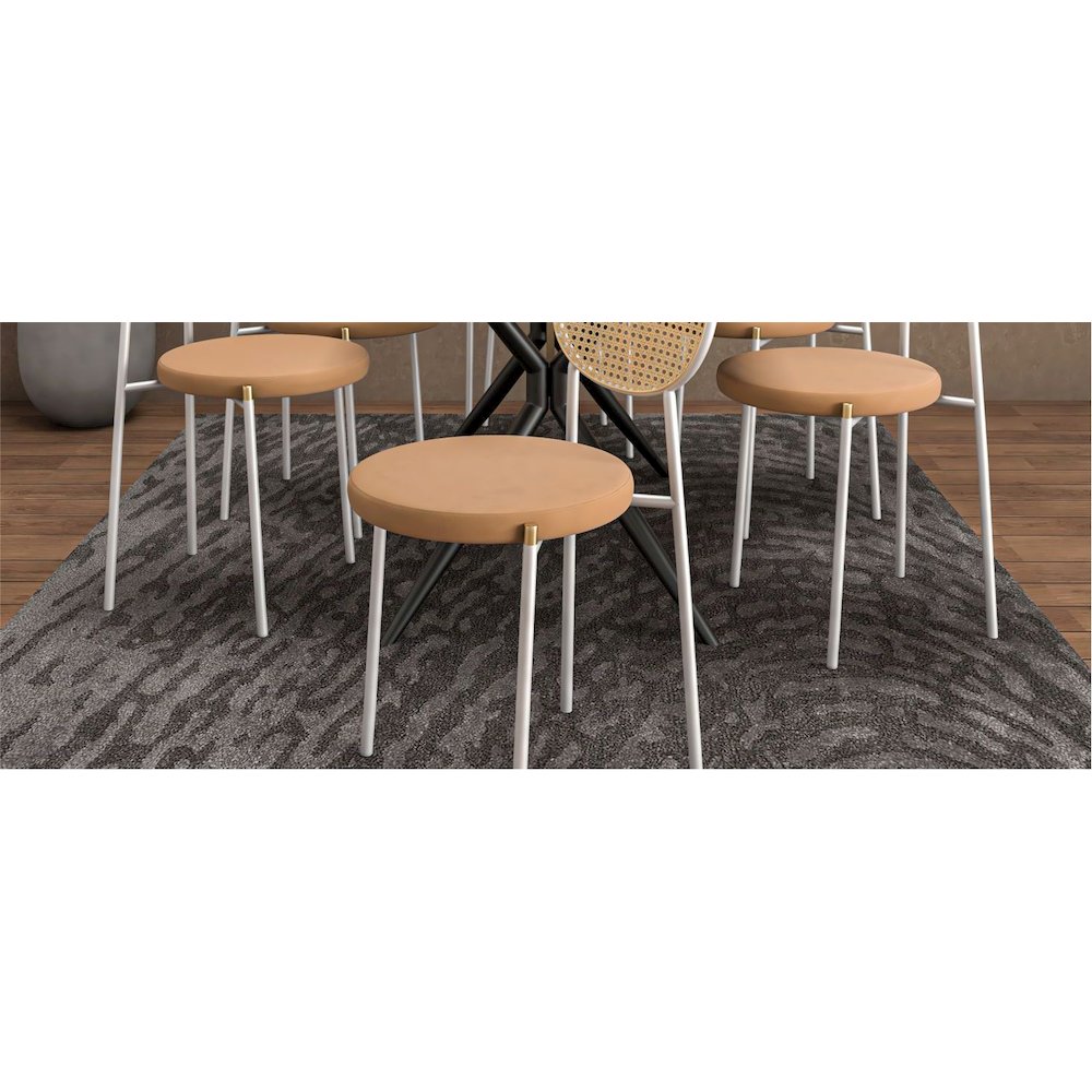 Modern Acrylic Bar stool Cresco Collection Black Base with Trans Black seat. Picture 42