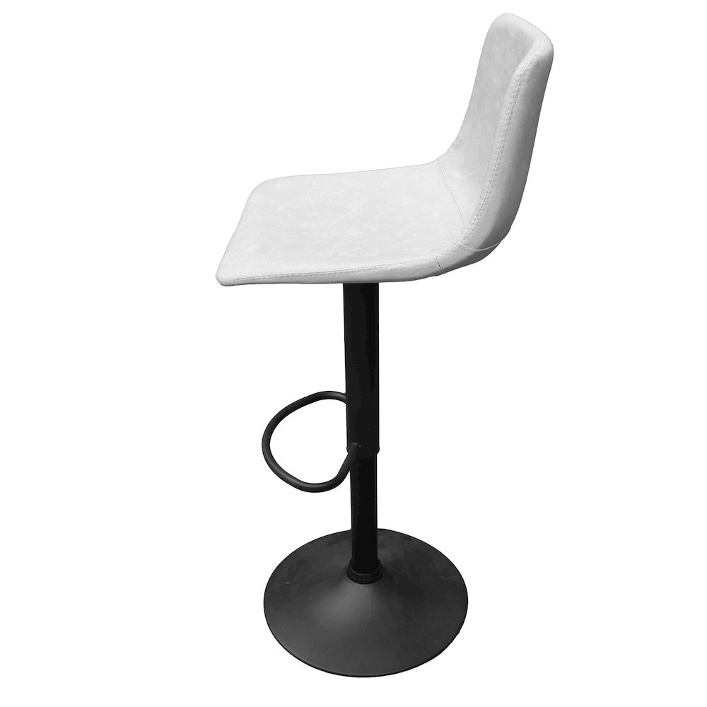 Tilbury Modern Adjustable Bar Stool in Light Grey. Picture 10