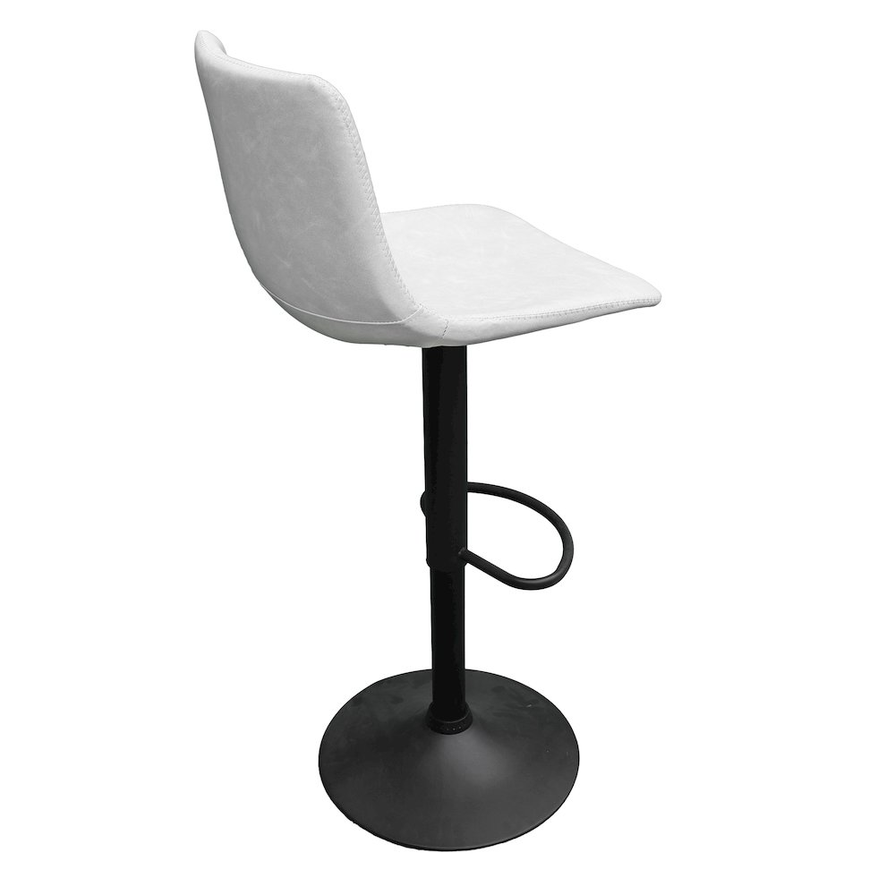 Tilbury Modern Adjustable Bar Stool in Light Grey. Picture 14
