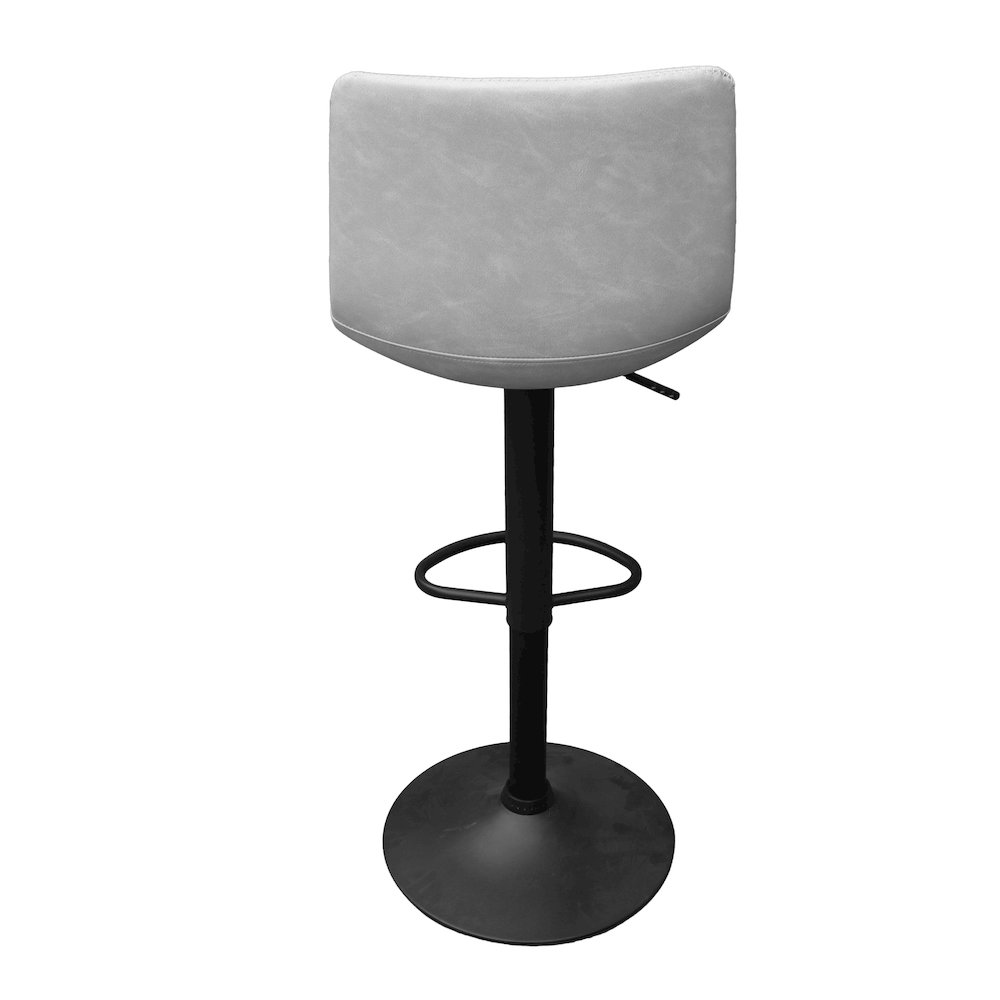Tilbury Modern Adjustable Bar Stool in Light Grey. Picture 13