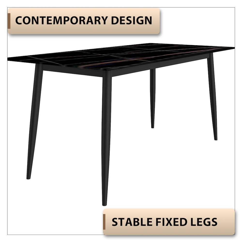 Zayle Series Modern Dining Table. Picture 15