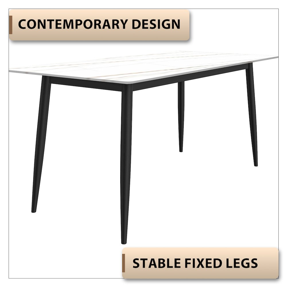 Zayle Series Modern Dining Table. Picture 31