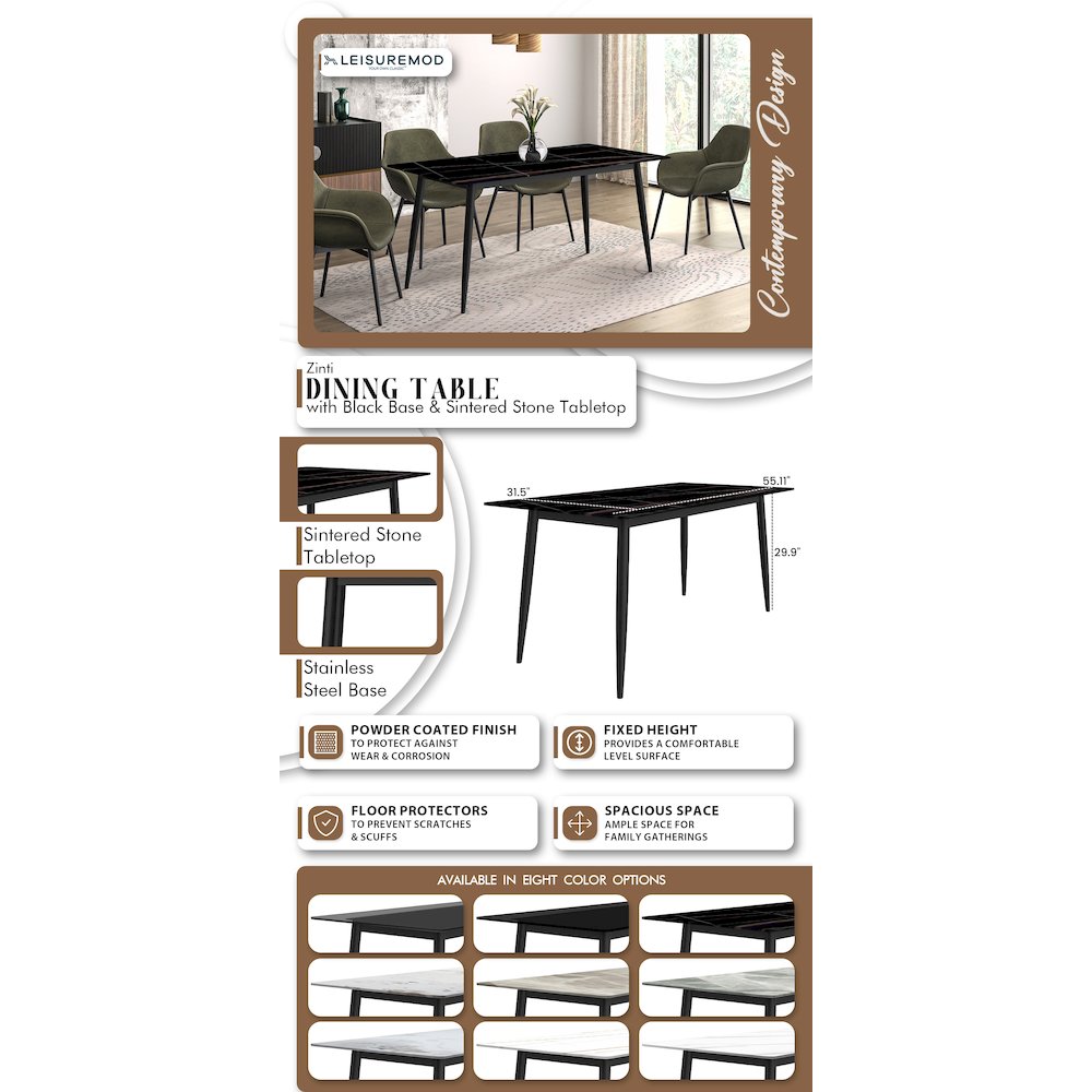 Zayle Series Modern Dining Table. Picture 1