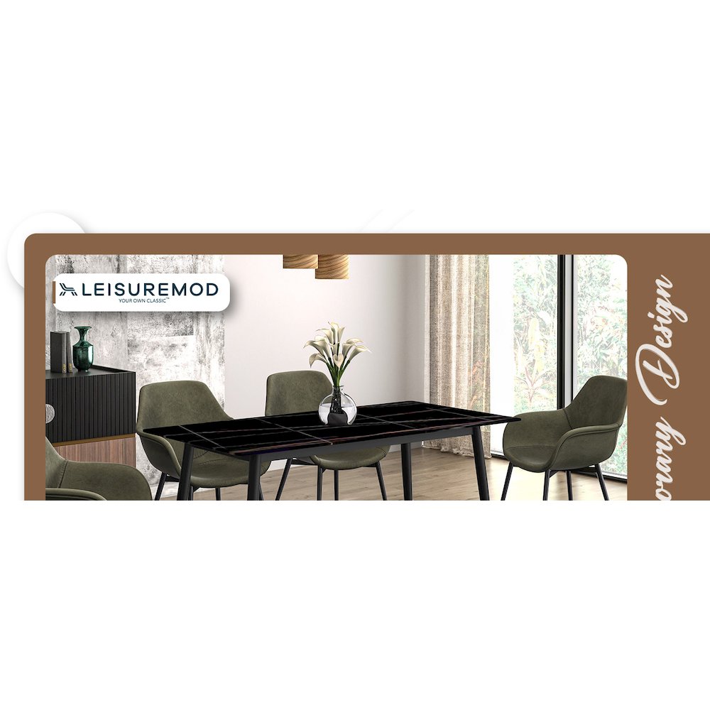 Zayle Series Modern Dining Table. Picture 4