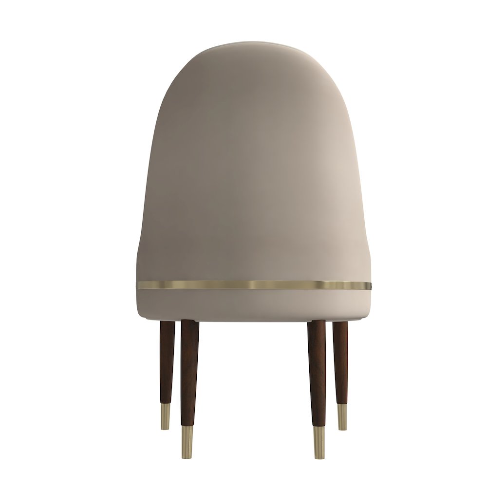Elara Collection Wooden Dining Chair in Cream Set of 4. Picture 5