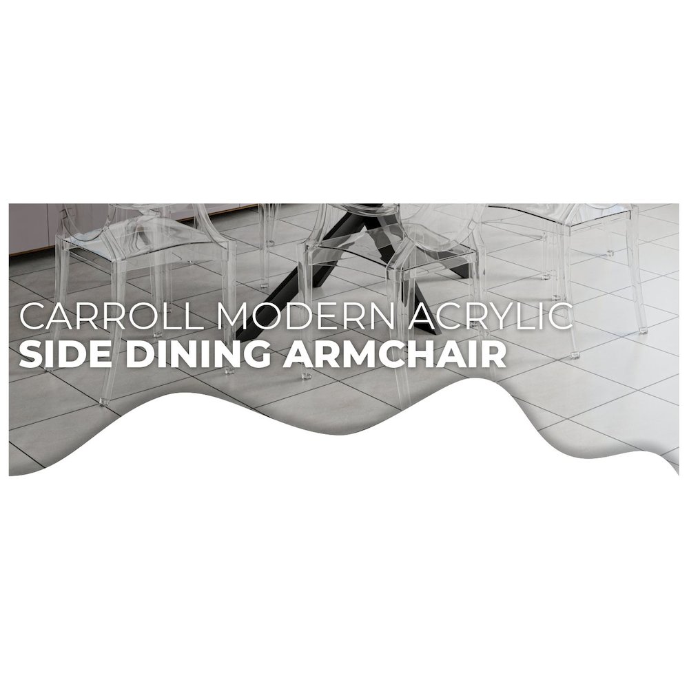 Carroll Modern Acrylic Dining Side Chair. Picture 22