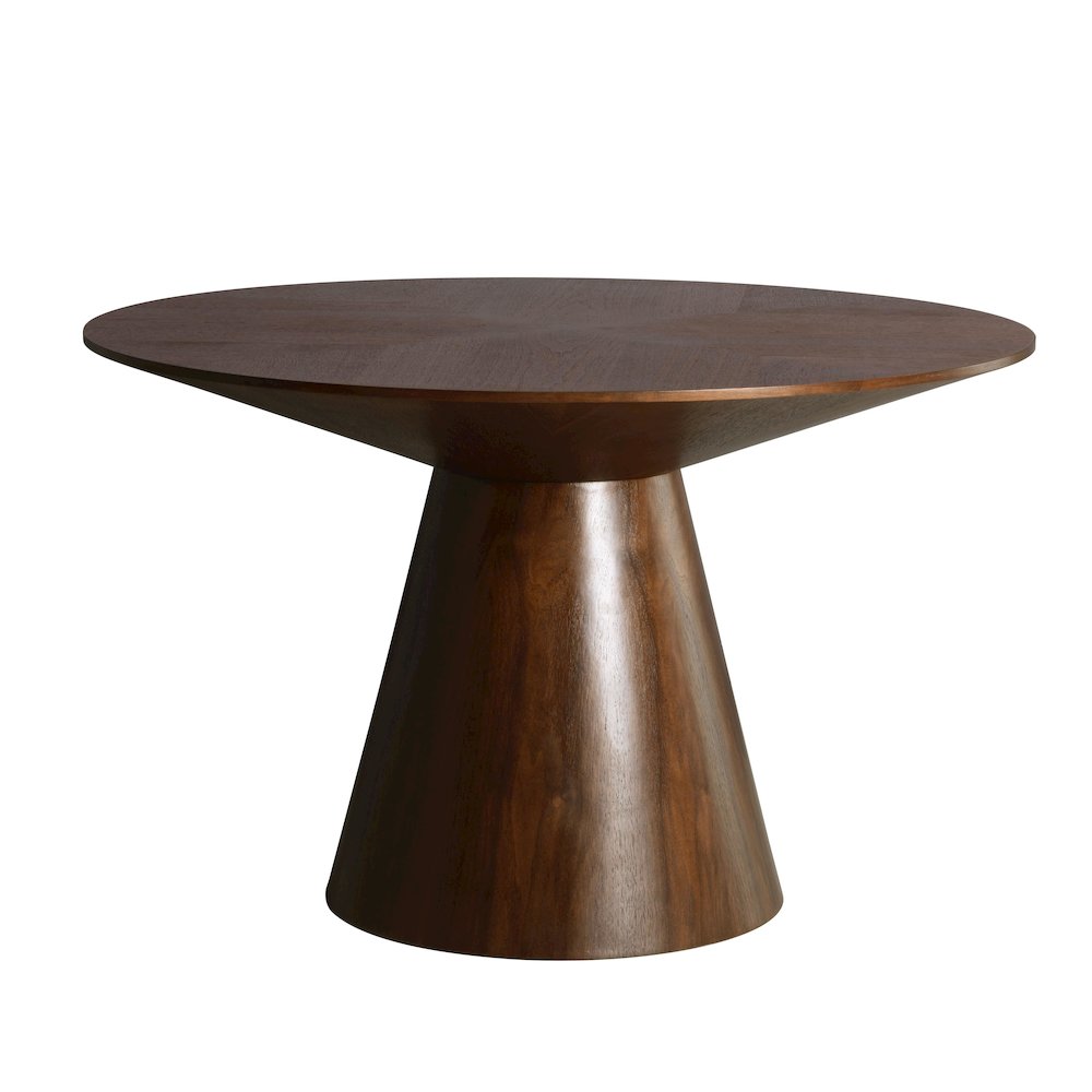 Fynix Collection Modern Dining Table In walnut. Picture 8