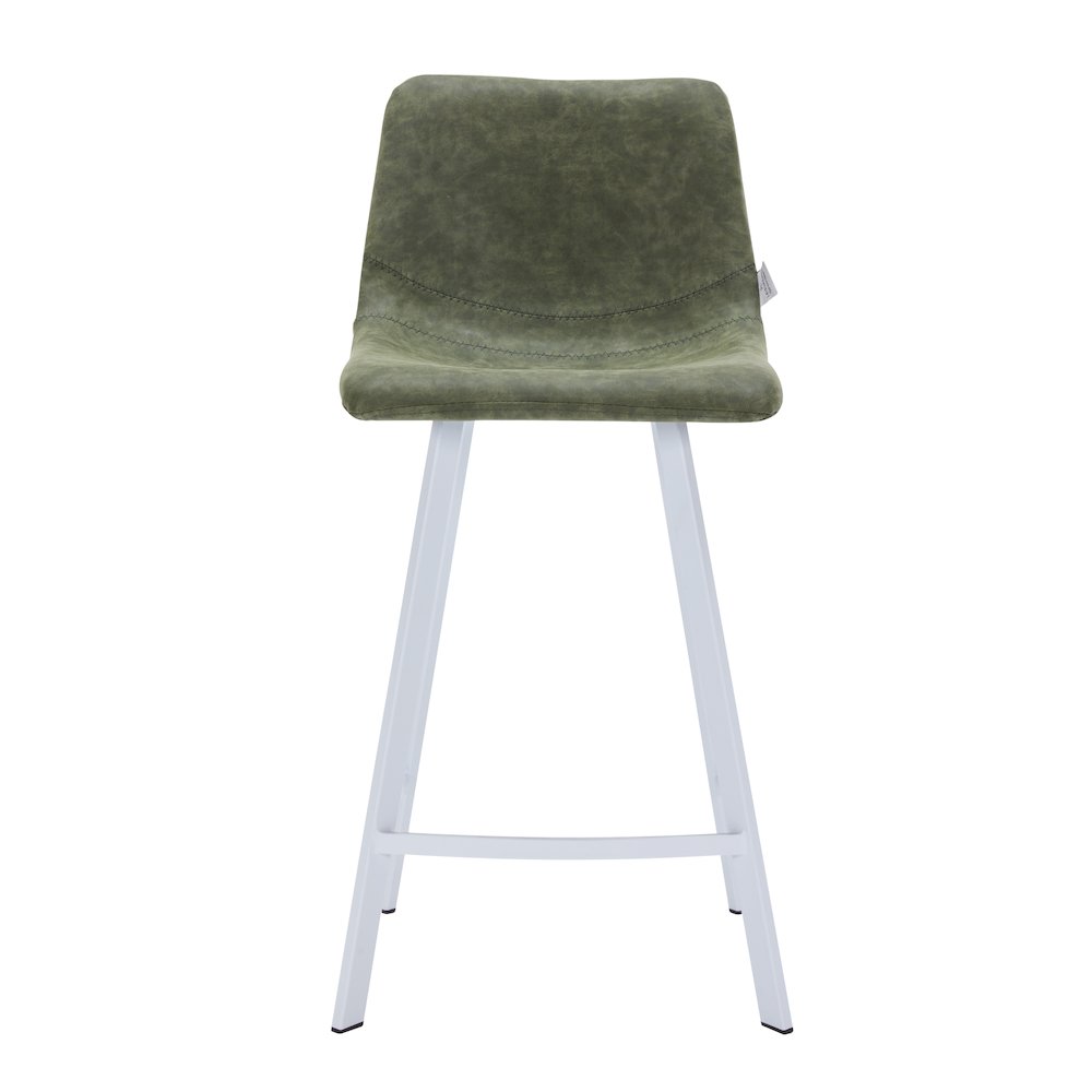 Elland - Counter stool - Olive Green- White Base. Picture 6