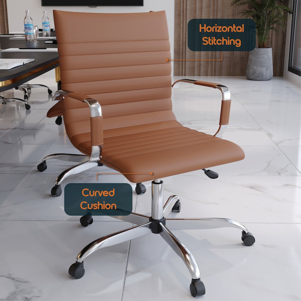 Harris Modern Adjustable Office Executive Swivel Chair Task Office Chair. Picture 23