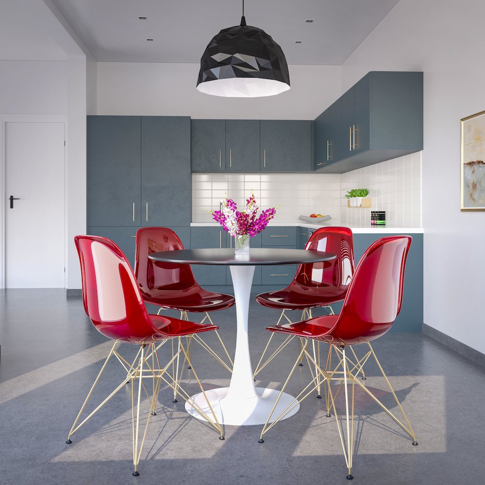 5-Piece Dining Set with 35" Round Dining Table. Picture 9
