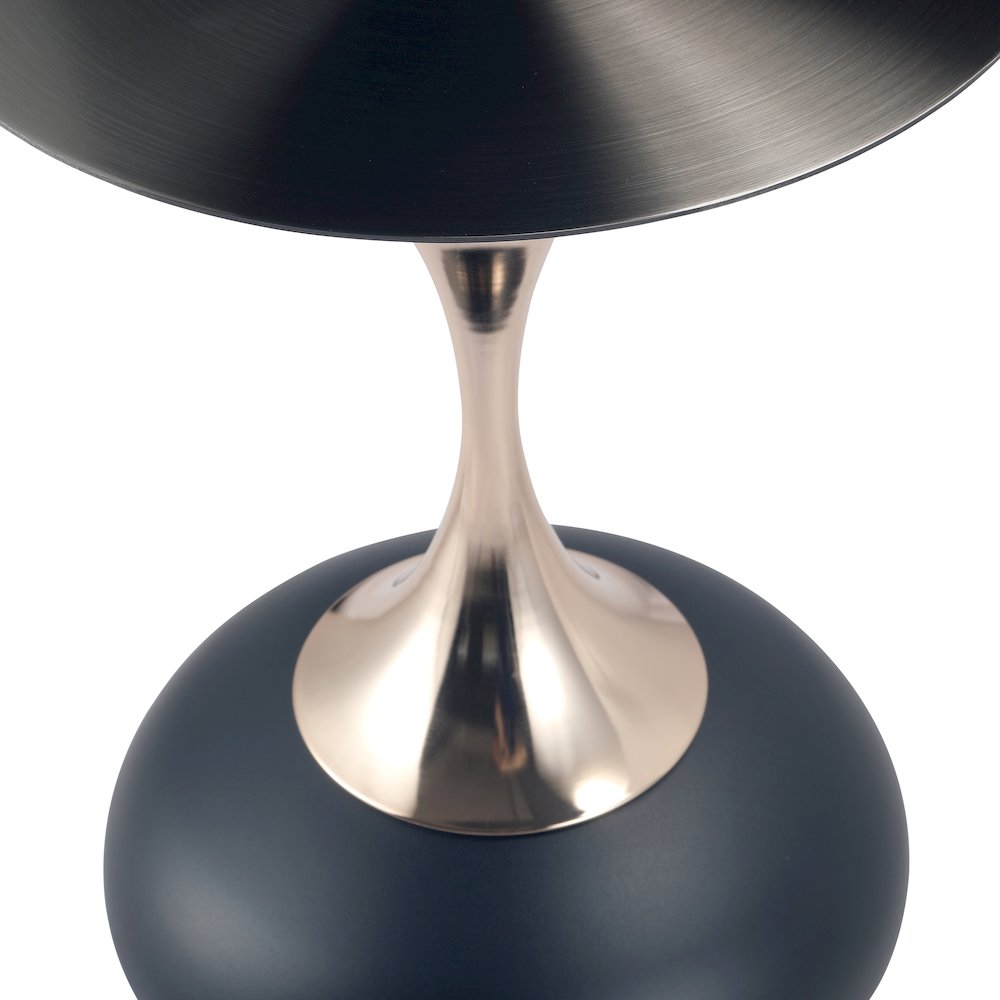 Savoy Collection Modern End Table In Matt Black. Picture 21