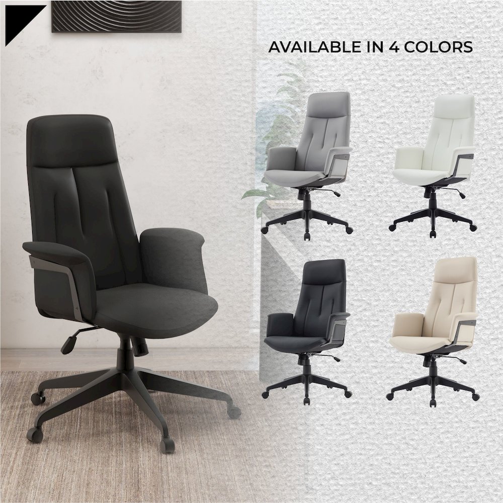 Inifini Collection Modern Office Chair In Black. Picture 9