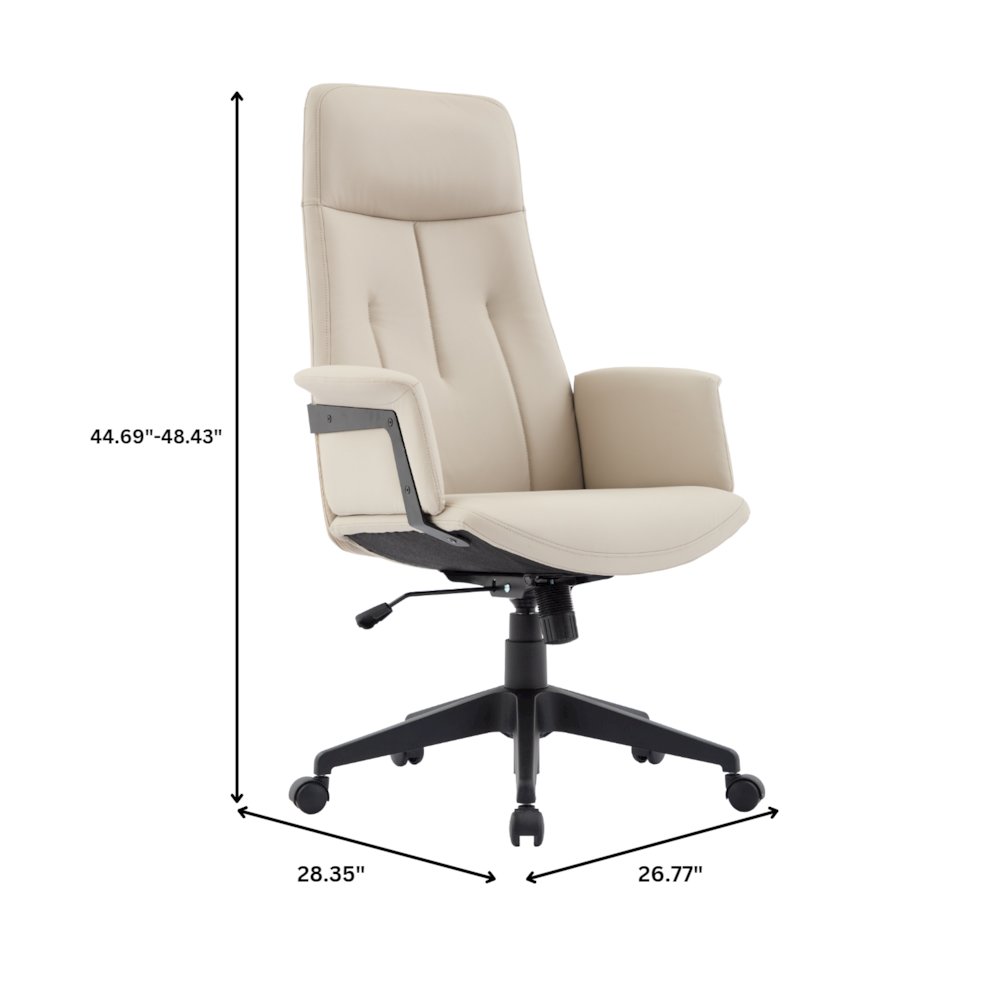 Inifini Collection Modern Office Chair In Tan. Picture 1