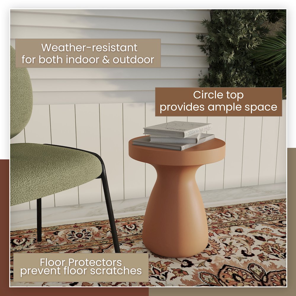 Modern Side End Table Wisp Series In Pink. Picture 2