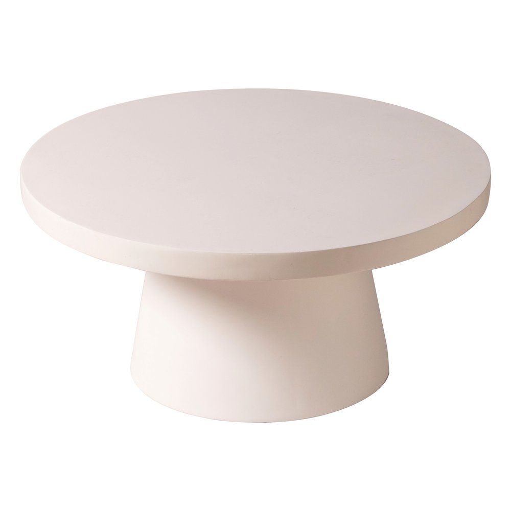 Dune Collection Fiberglass Outdoor Coffee Table In Grey. Picture 17