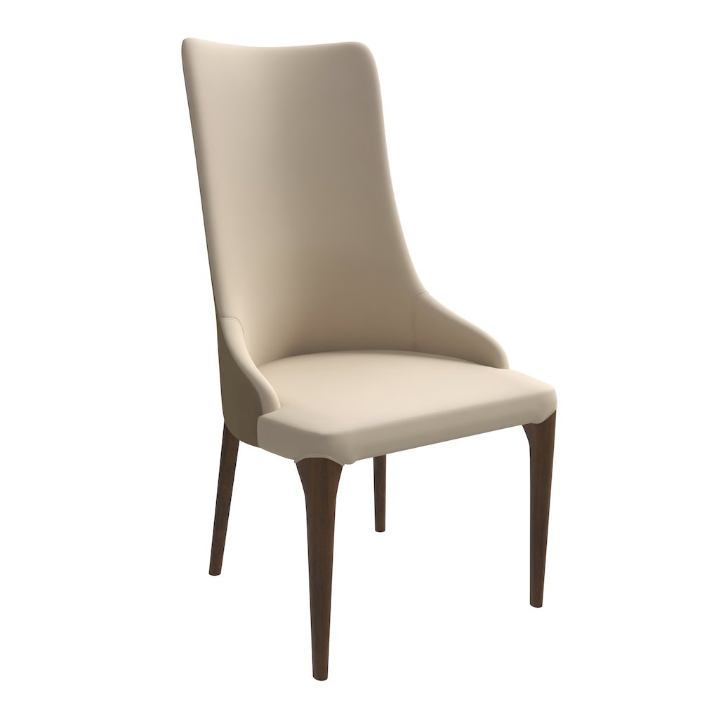 Elm Collection Modern Wooden Dining Chair In Toupe. Picture 17