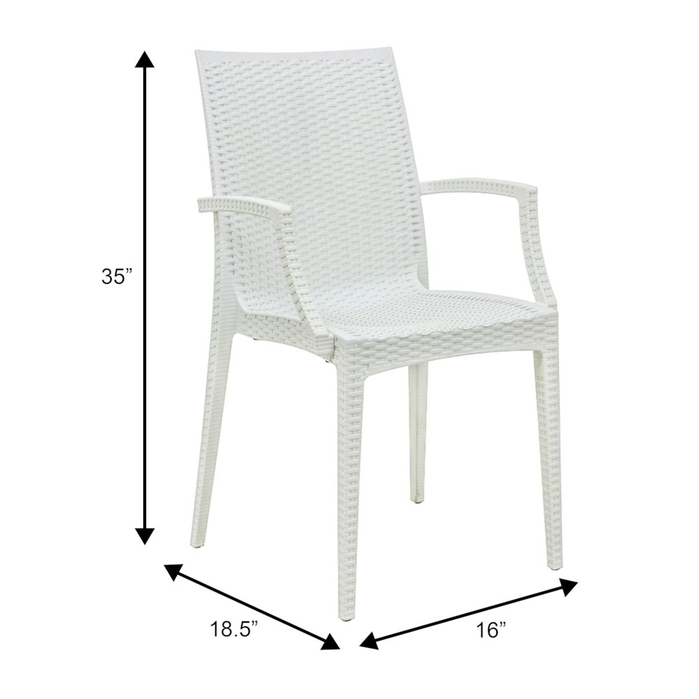 Weave Mace Indoor/Outdoor Chair (With Arms). Picture 10