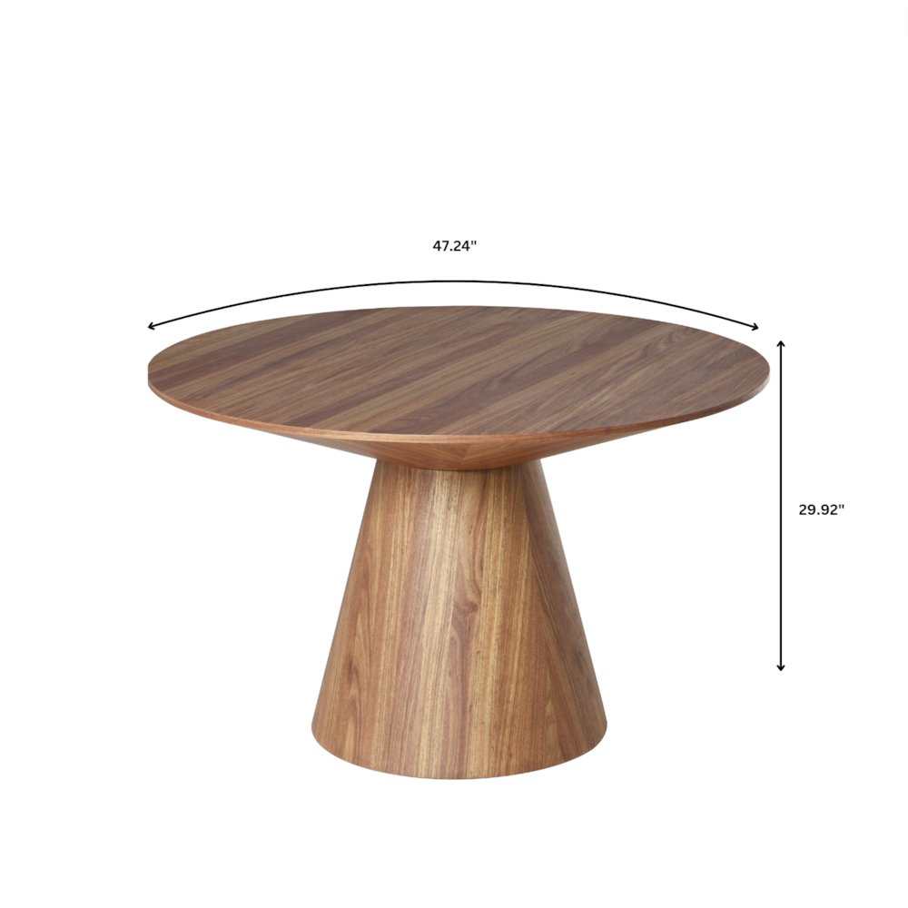 Fynix Collection Modern Dining Table In Natural Wood. Picture 22
