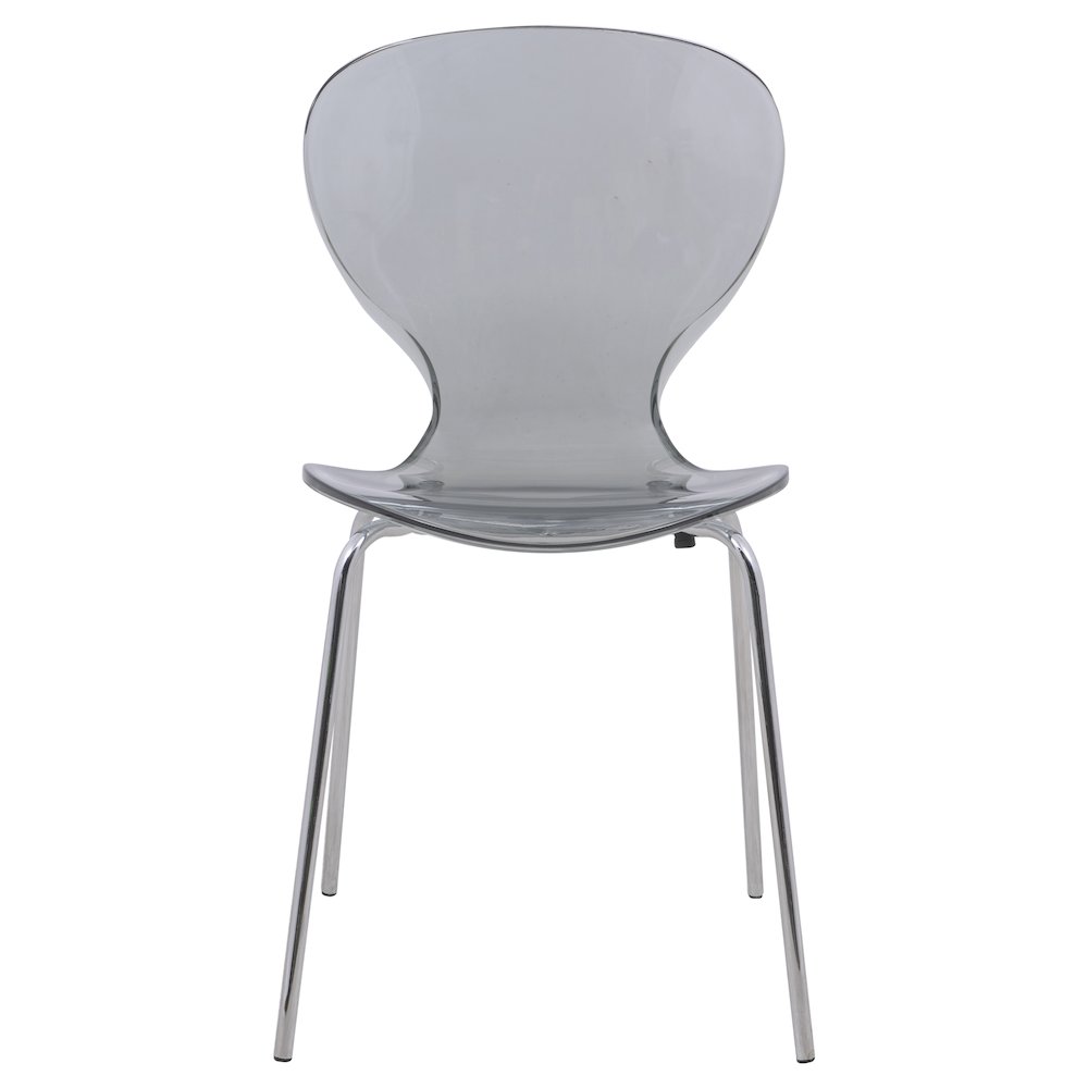 Modern Oyster Transparent Side Chair. Picture 8