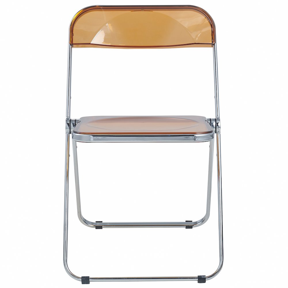 Lawrence Acrylic Folding Chair With Metal Frame. Picture 12