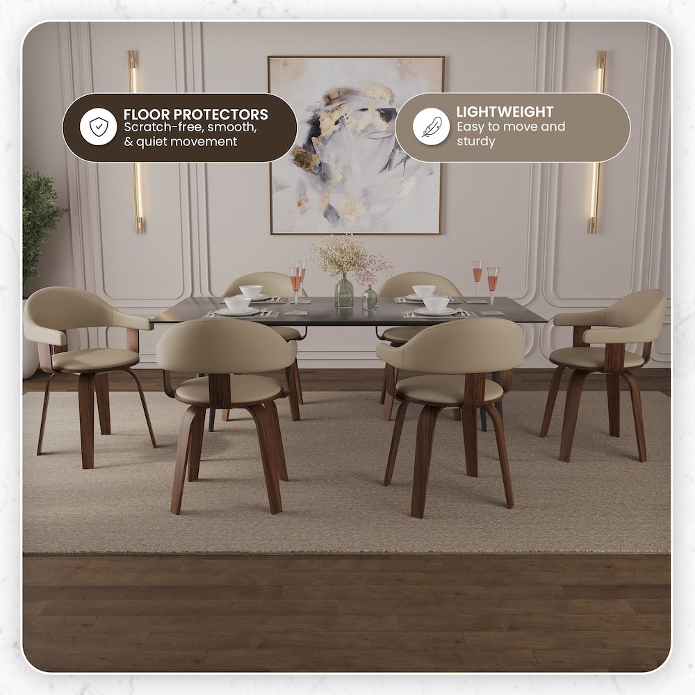 Modern Wooden Dining Chair. Picture 5