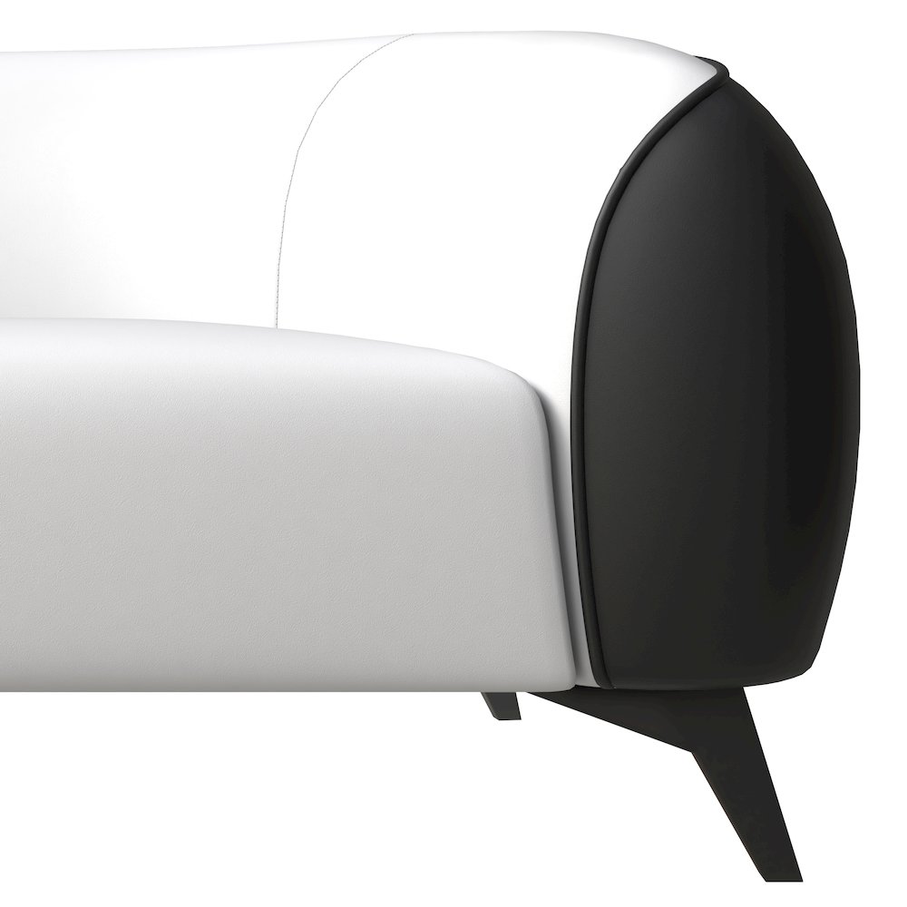 Opula Collection Sofa Set, 2 Single Seaters, and 3 seater In Black\White. Picture 11