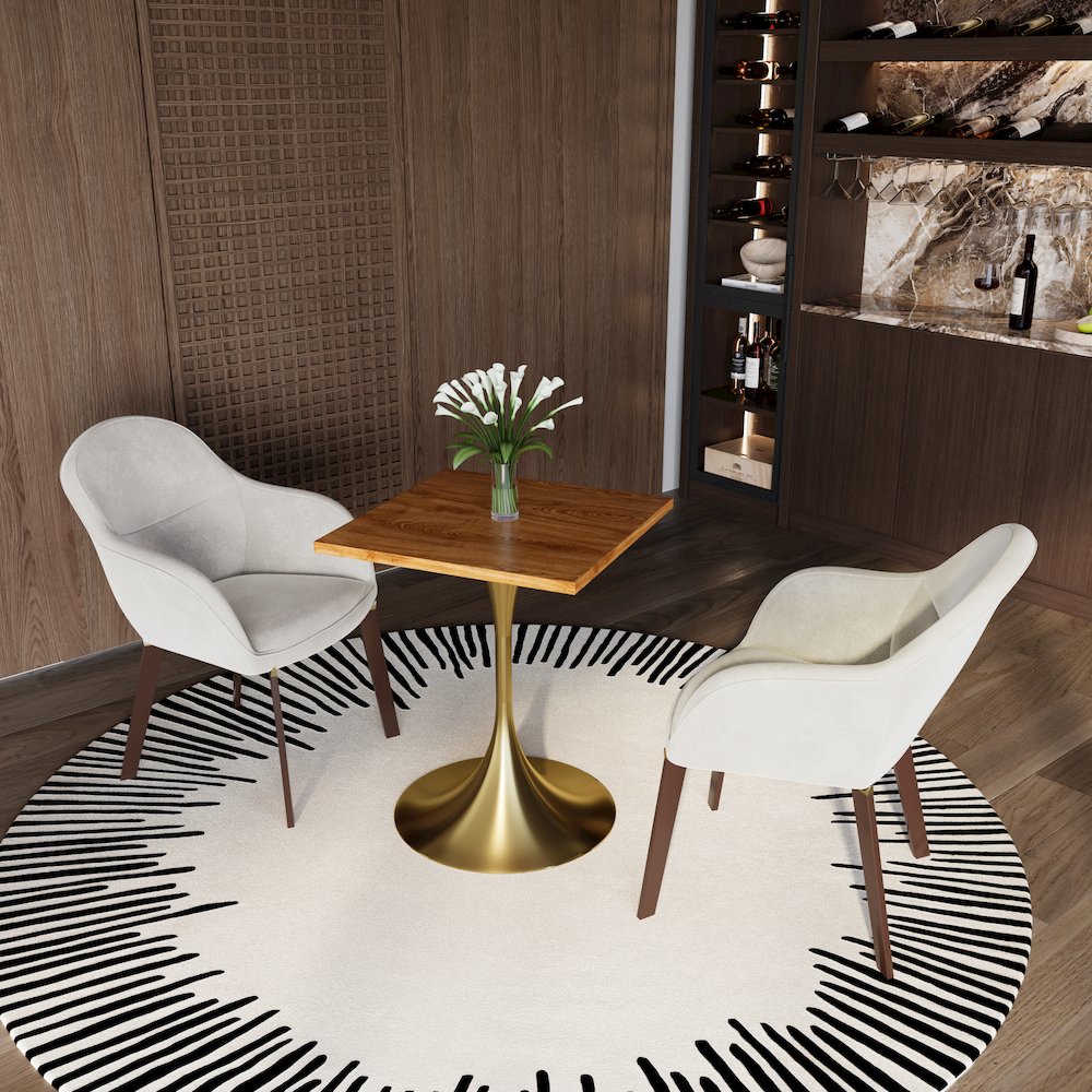 Verve Collection 24 Square Dining Table. Picture 7