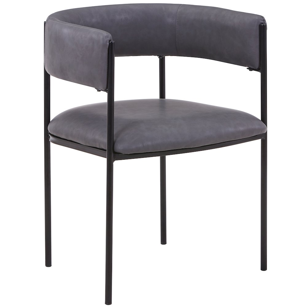 Cyril Collection Modern Chair in Charcoal. Picture 23