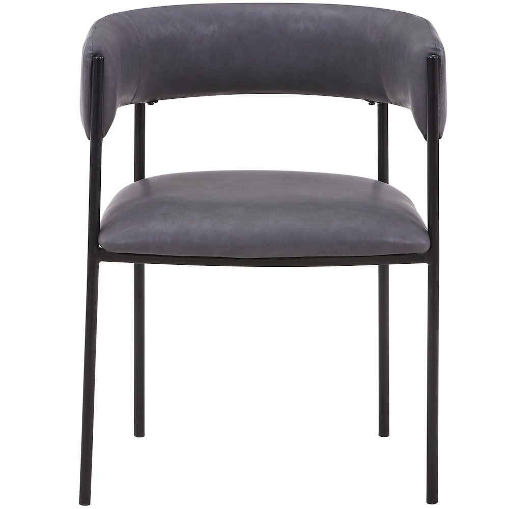 Cyril Collection Modern Chair in Charcoal. Picture 27