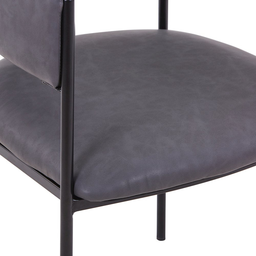 Cyril Collection Modern Chair in Charcoal. Picture 28