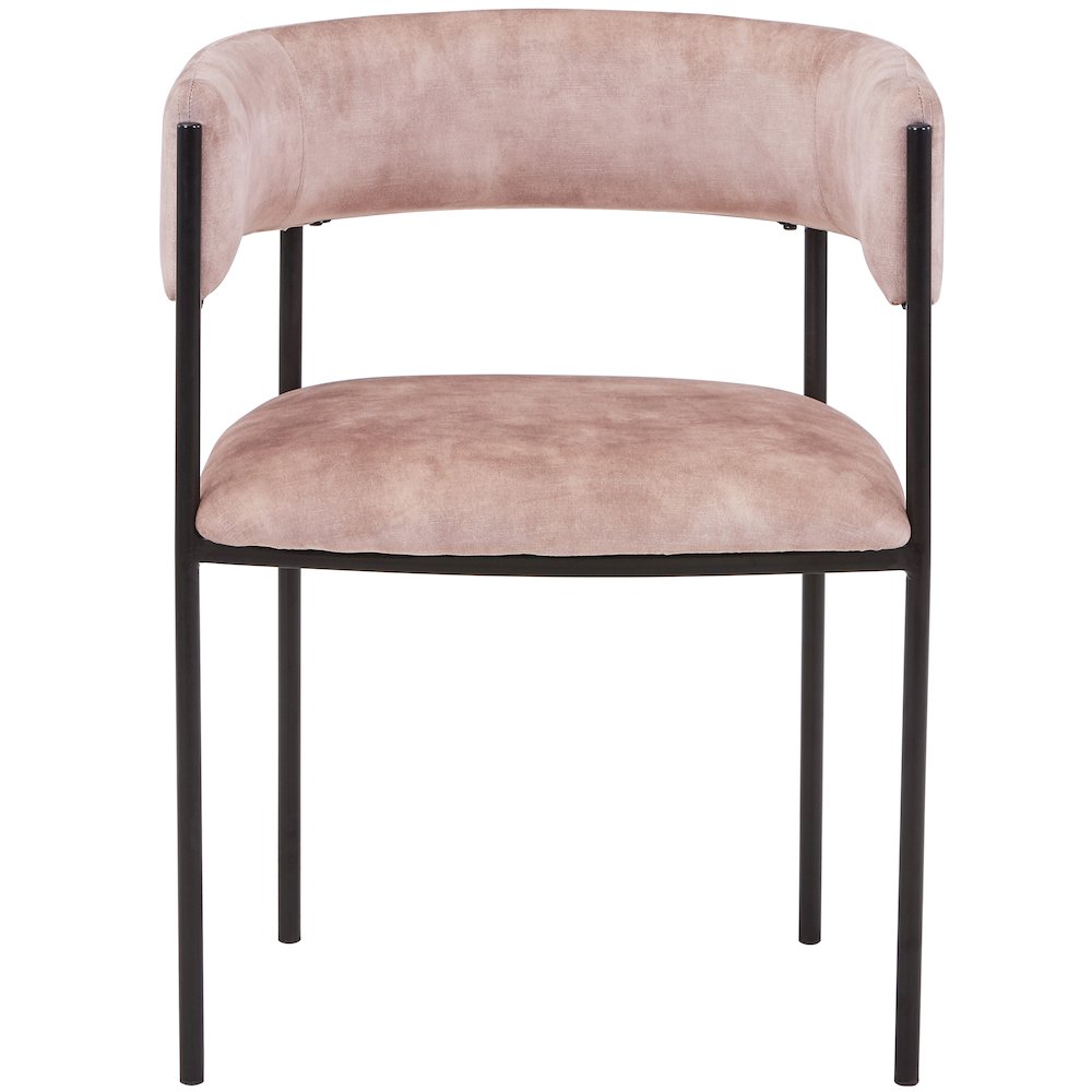 Cyril Collection Modern Chair in Light Brown Velvet. Picture 24