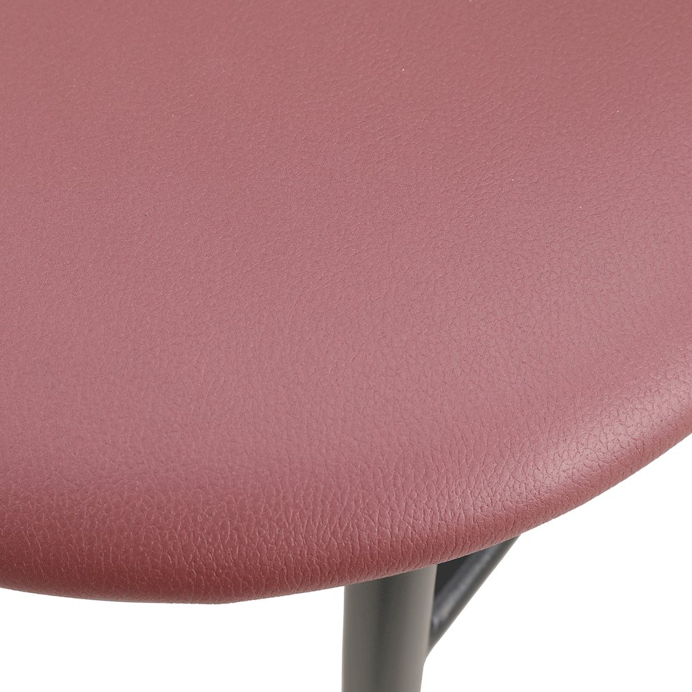 Lume Collection Modern Bar Stool in Burgundy. Picture 10