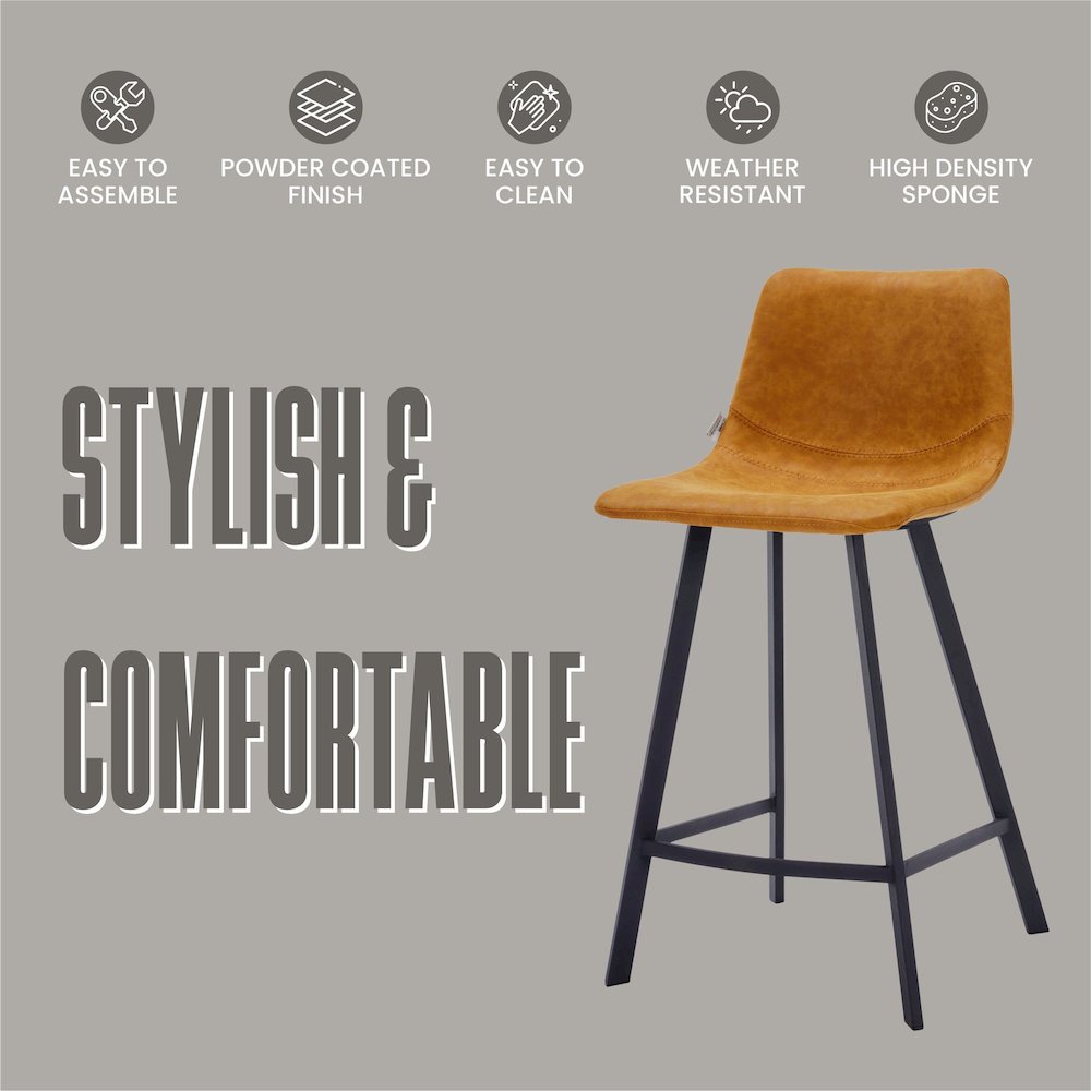 Elland - Counter stool -Light Brown. Picture 4