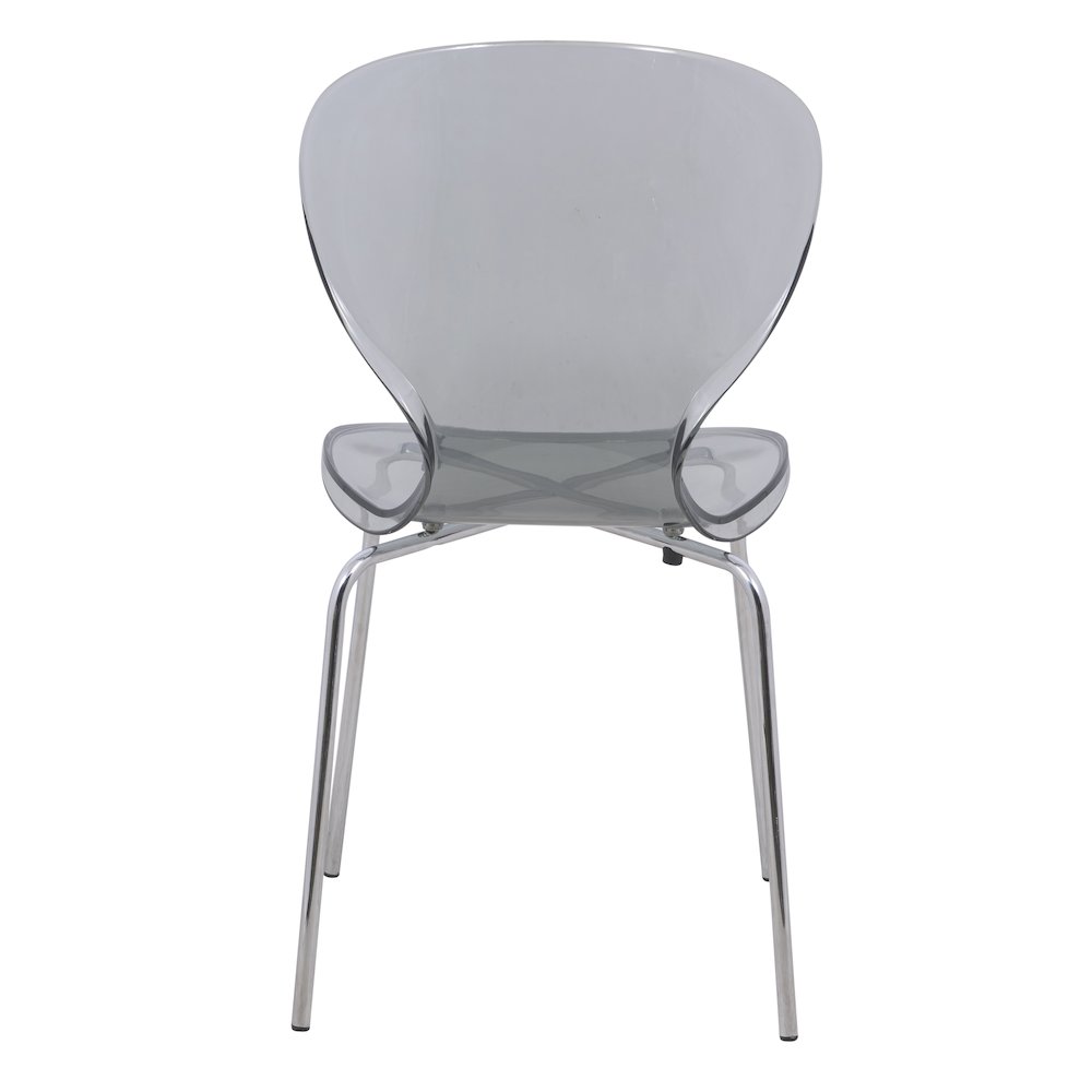 Modern Oyster Transparent Side Chair. Picture 9