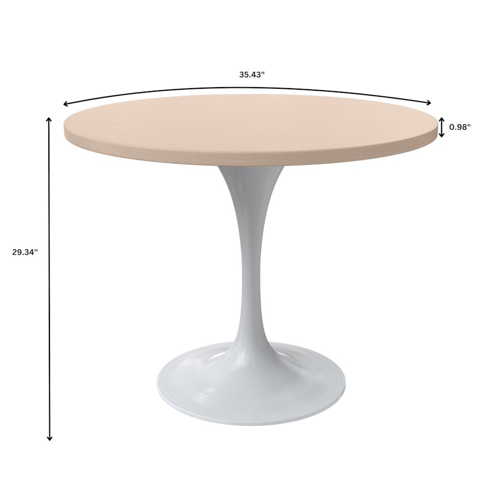 Verve Collection 36 Round Dining Table. Picture 8