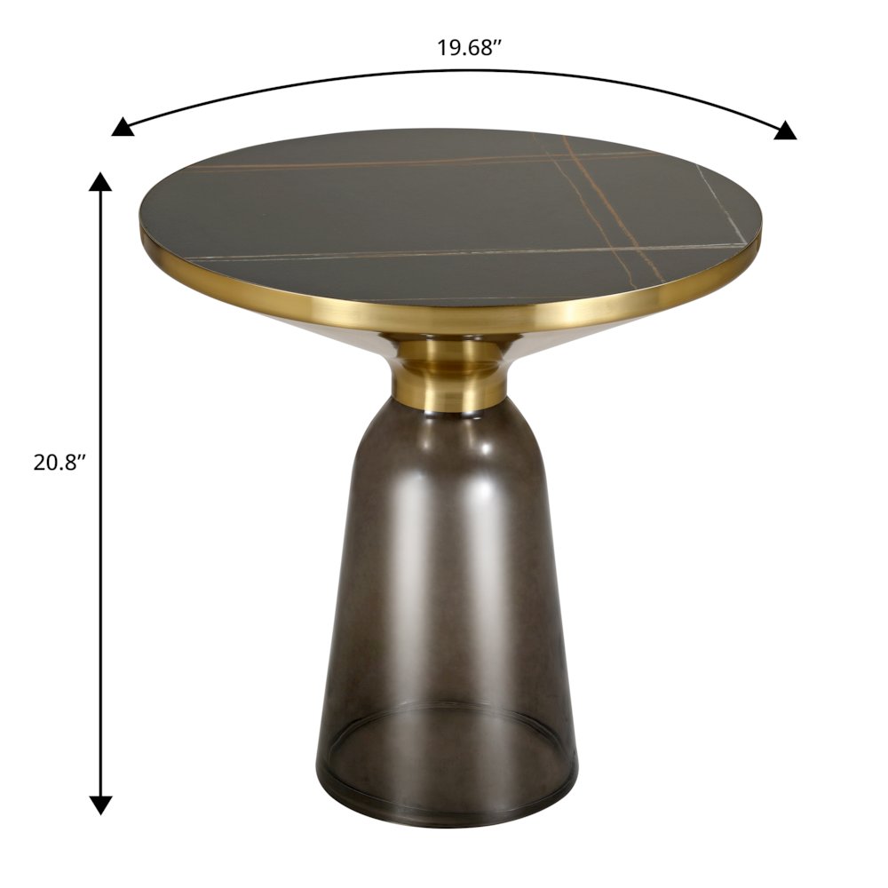 Tully Collection Glass side Table. Picture 19