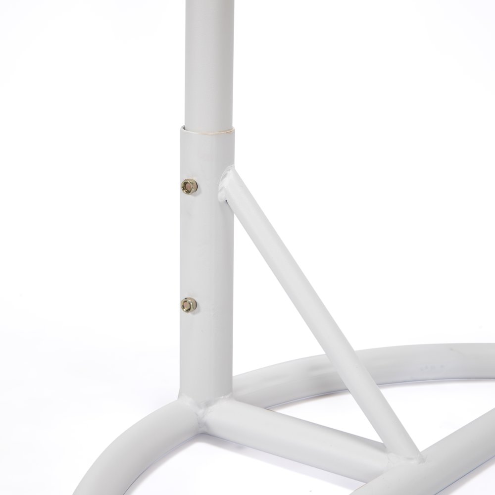 White Wicker Hanging Egg Swing Chair. Picture 9