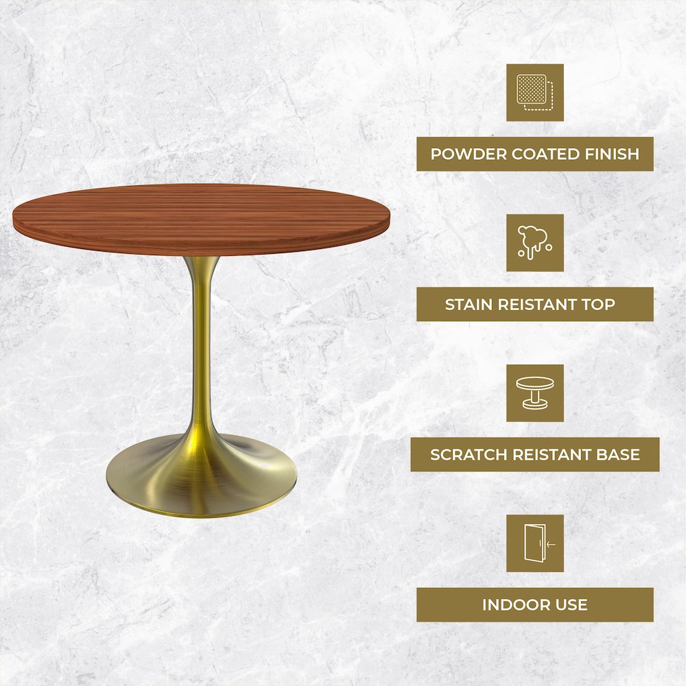 Verve Collection 36" Round Dining Table. Picture 1