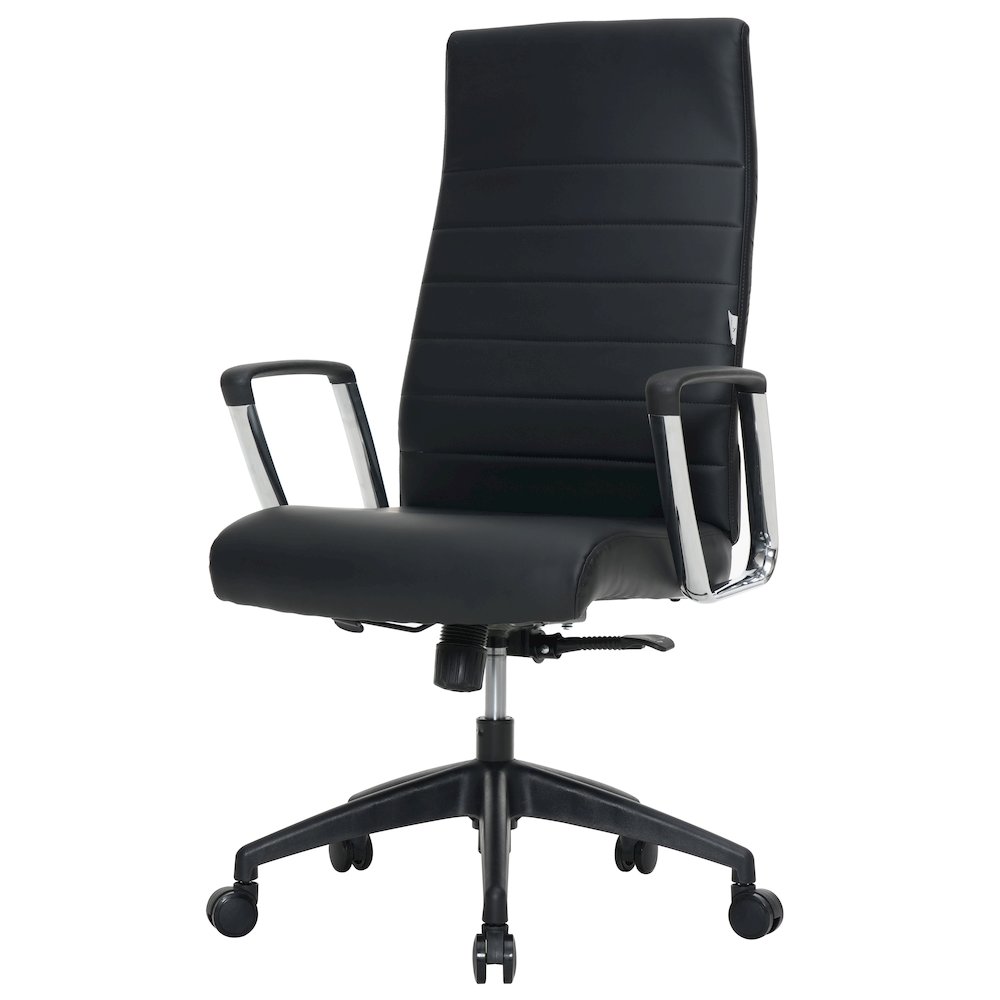 Hilton Modern High-Back Leather Office Chair. Picture 16