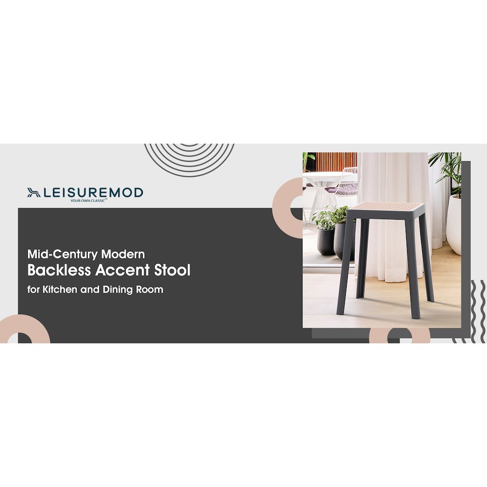 Mosaic Collection Modern Dining Chair in Charcoal Fabric - Set of 2. Picture 24