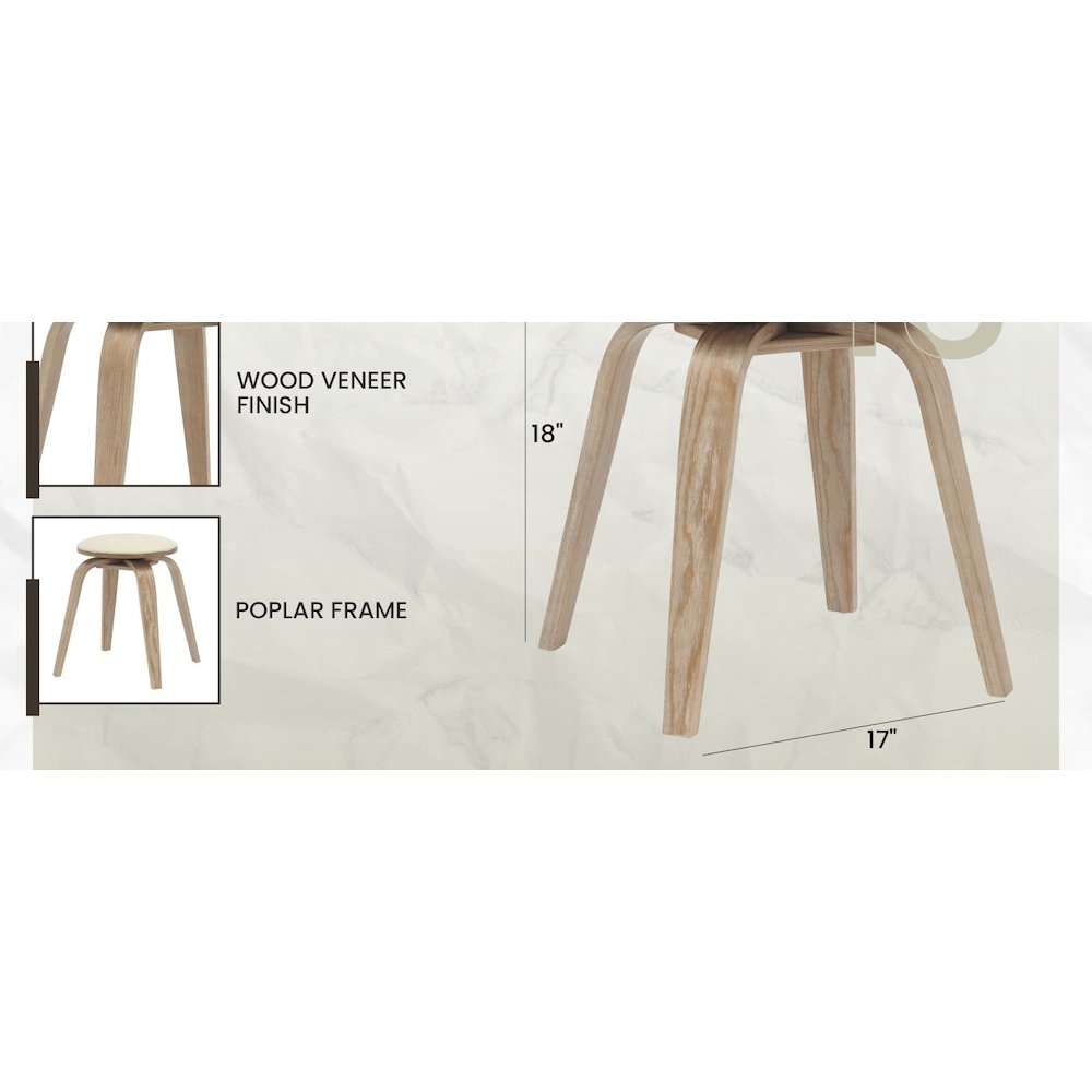Modern Wooden Dining Stool. Picture 19