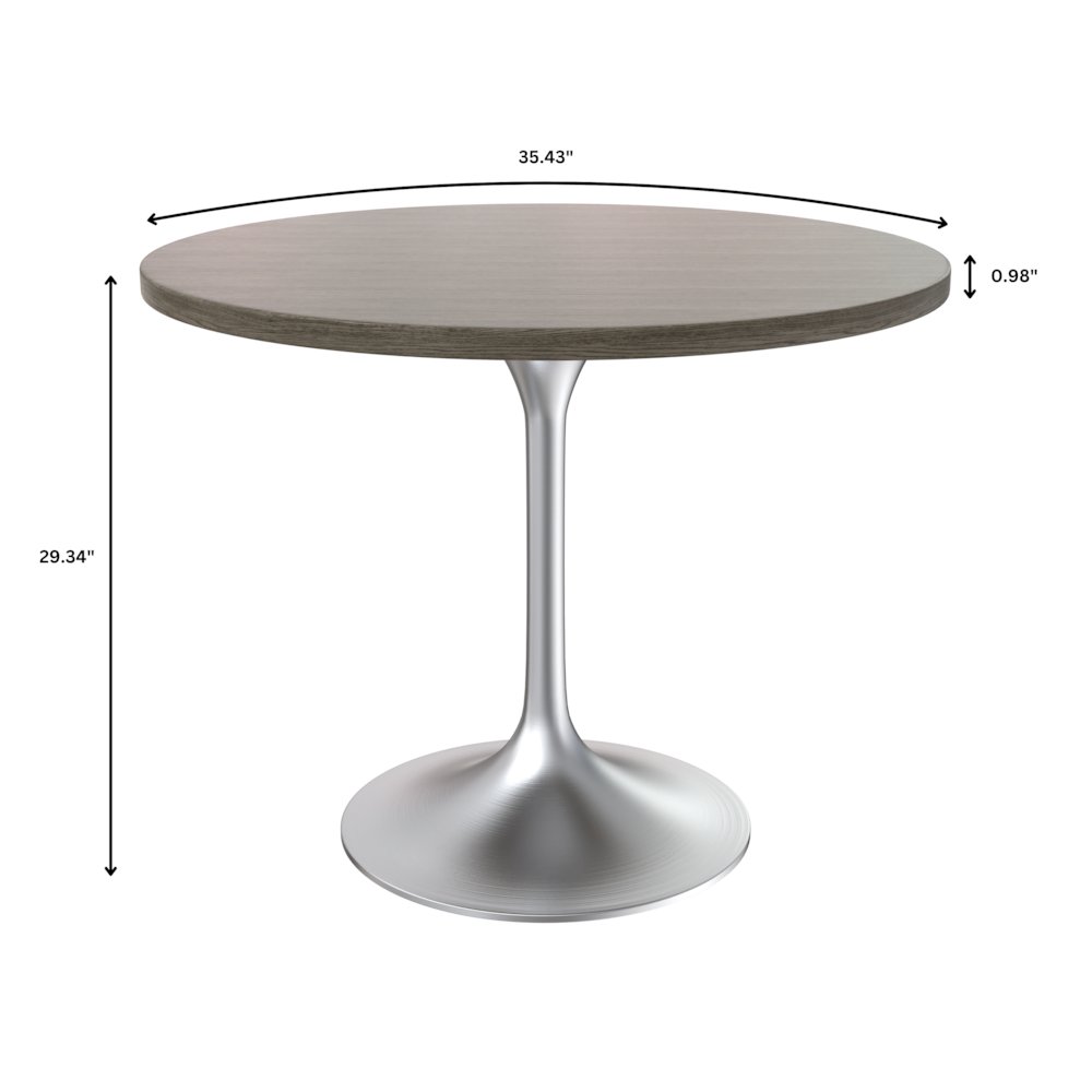 Verve Collection 36" Round Dining Table. Picture 4