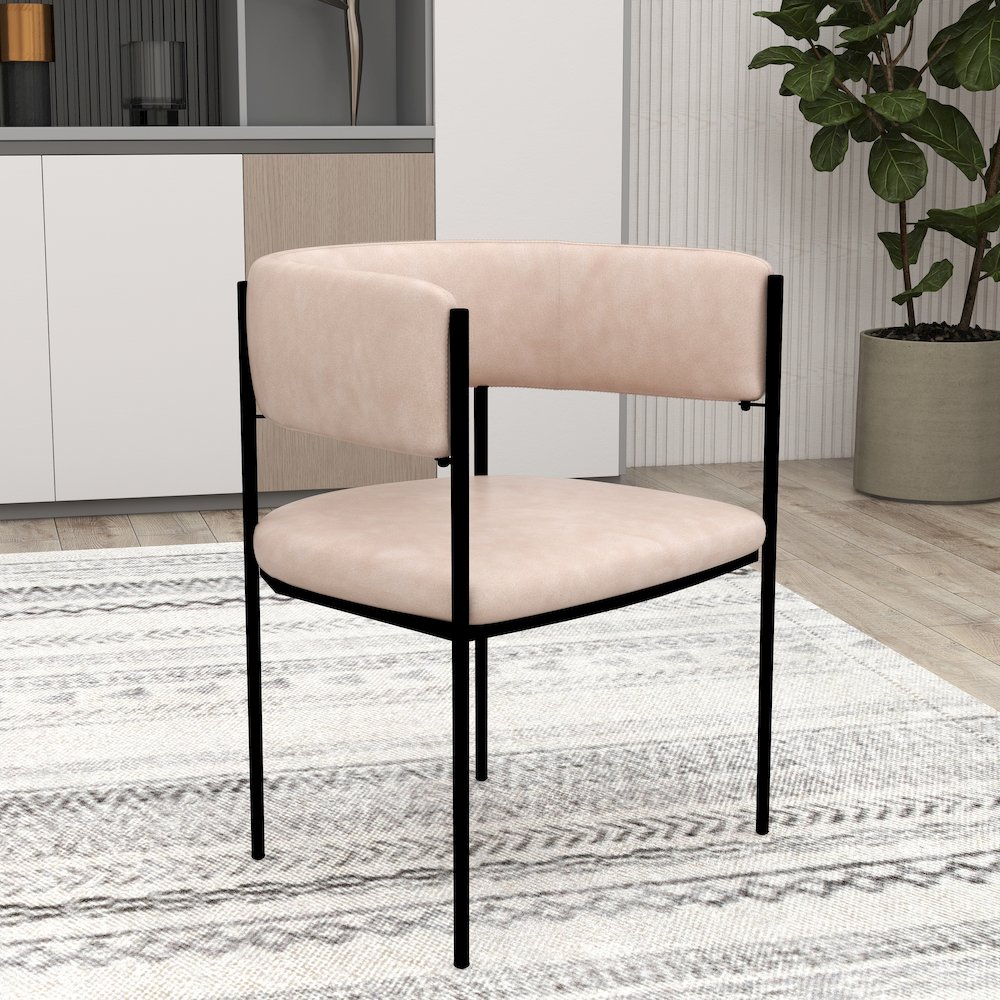 Cyril Collection Modern Chair in Taupe. Picture 7