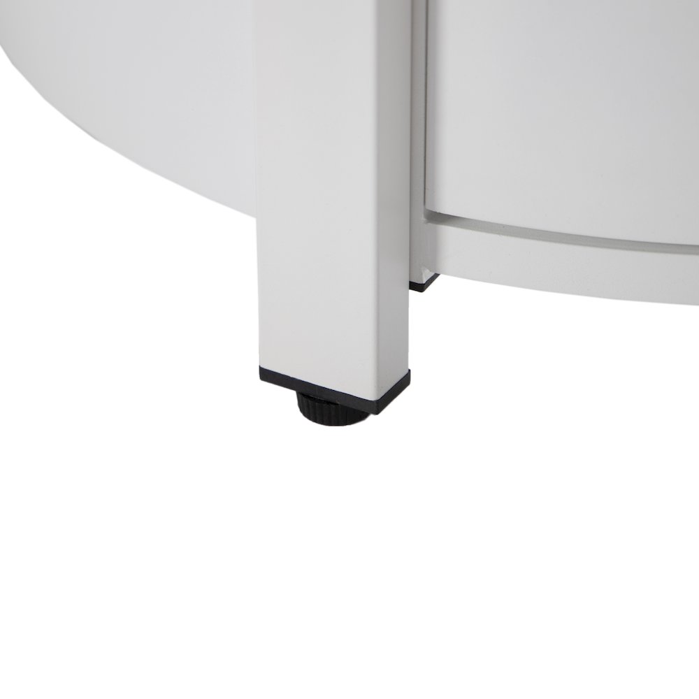 Walbrooke Patio Round Fire Pit and Tank Holder in White. Picture 20