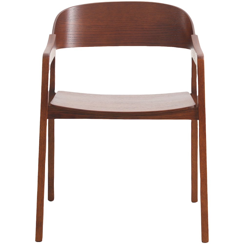 Rivo Collection Elegant Dining Chair in Dark Brown Wood. Picture 10