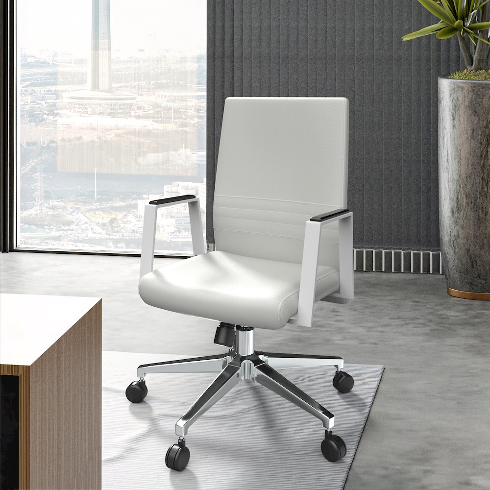 Aleen Office Chair in White. Picture 15