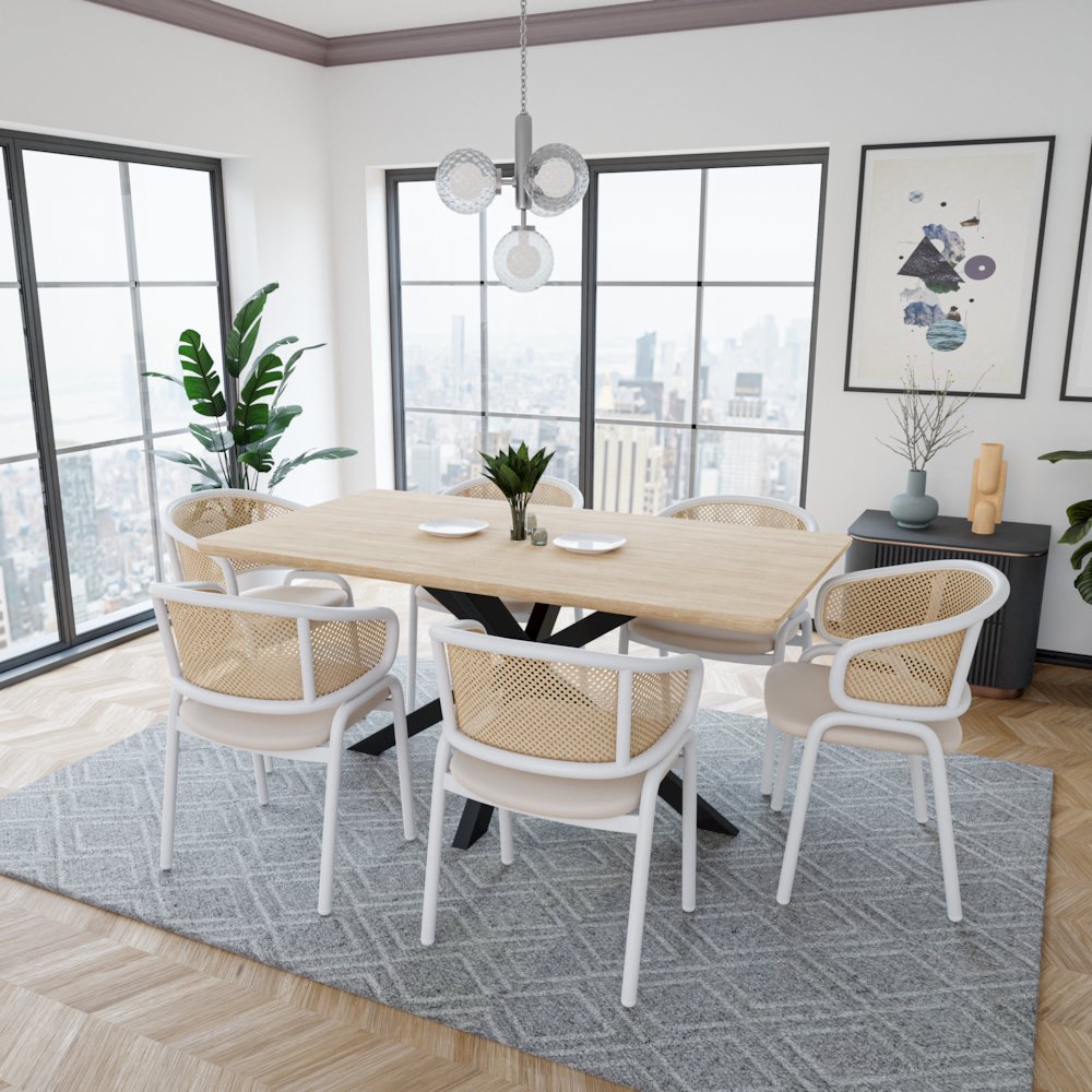 Ervilla Modern Dining Chair Set of 4. Picture 2